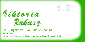 viktoria rakusz business card